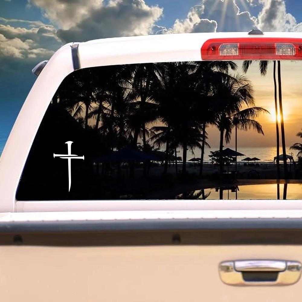 Nailed It Decal: Faith-Inspired Vinyl Sticker