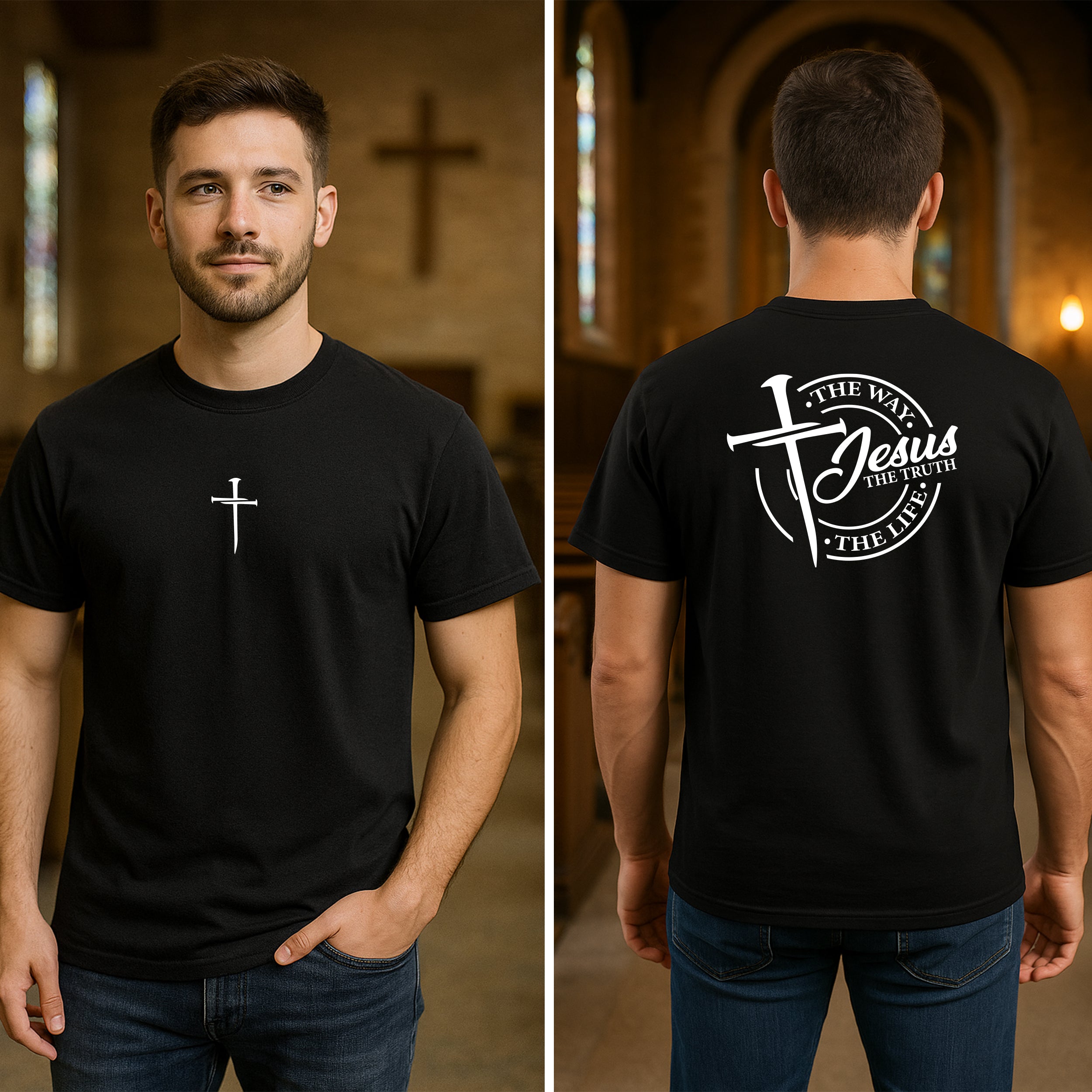 Limited Edition Jesus, The Way. The Truth. The Life. T-Shirt: Proclaim Your Faith 2