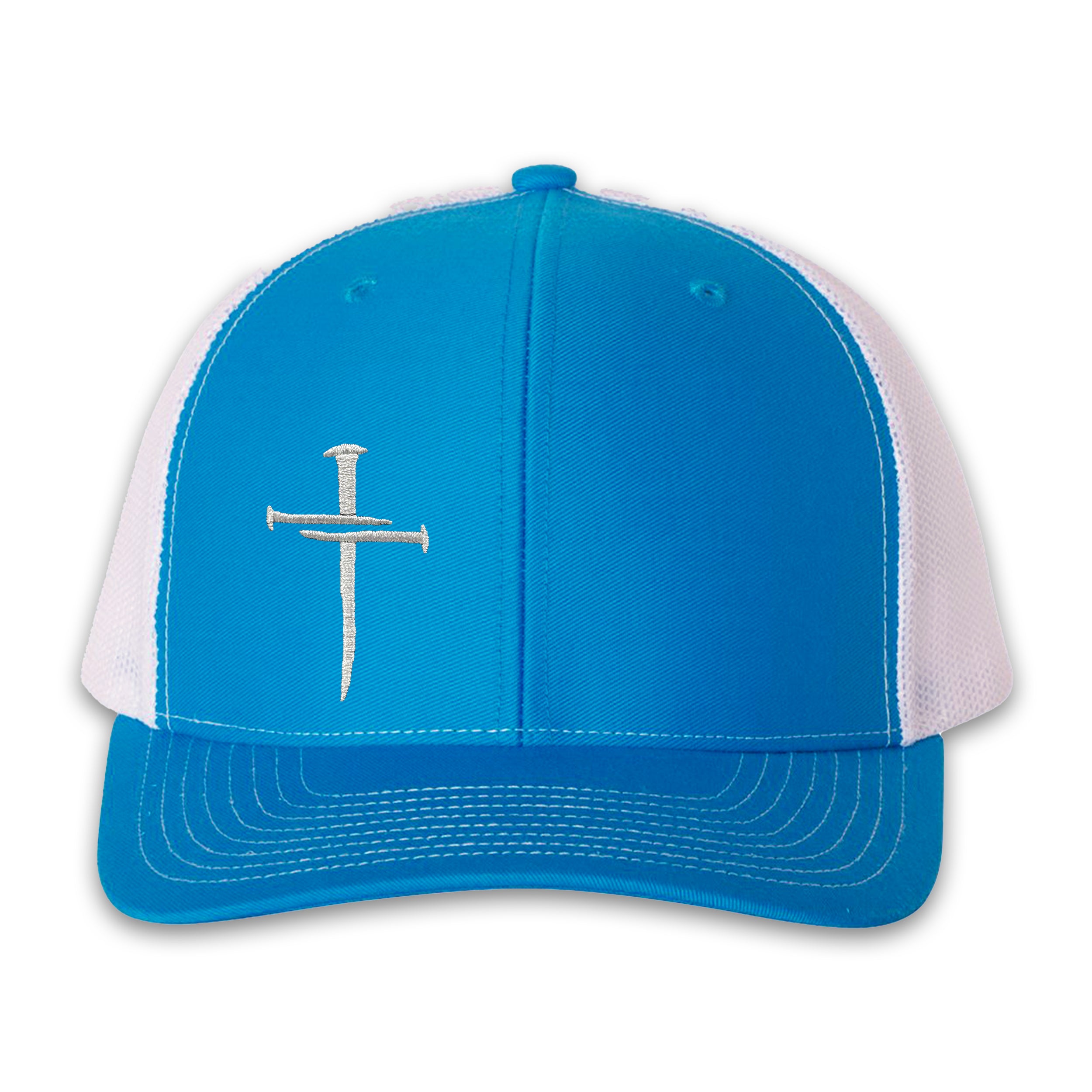 Nailed It Hat: 3 Nails Cross Embroidered Cap 25